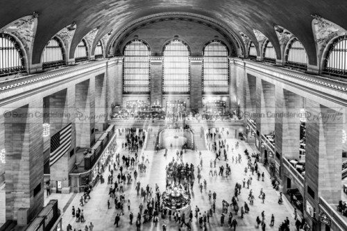Grand Central Terminal Birds Eye View II BW Grand Central Terminal Birds Eye View II BW