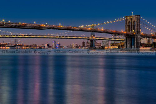 Brooklyn Manhattan and Williamsburg Bridges NYC